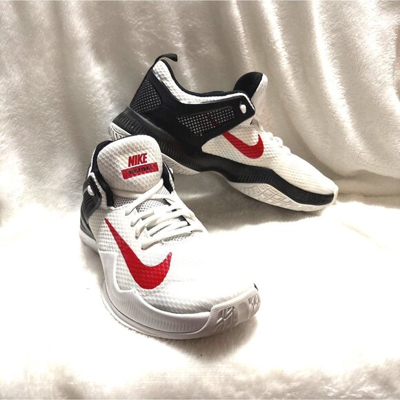 Nike Shoes - Nike Volleyball Shoes White & Red Mesh Size 10 US womens Durable Lightweight Des